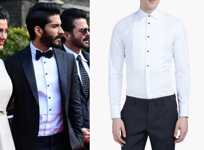 Harshvardhan Kapoor in Dsquared 2 'Dean Collar’ shirt at the Mirzya premiere during the 60th BFI London Film Festival at Embankment Garden Cinema on October 6, 2016 in London, England (Photo courtesy | Zimbio)