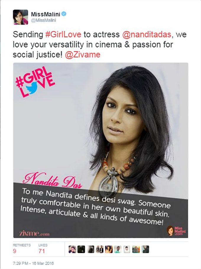 #GirlLove for Nandita Das