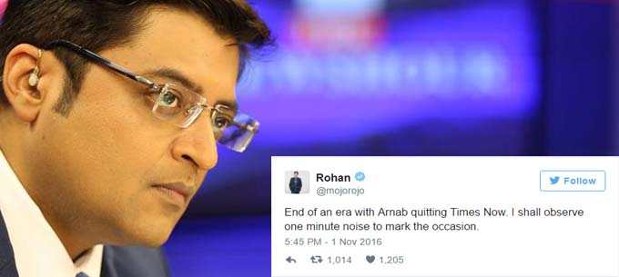 The Internet Completely Lost It When Arnab Goswami Resigned From Times Now