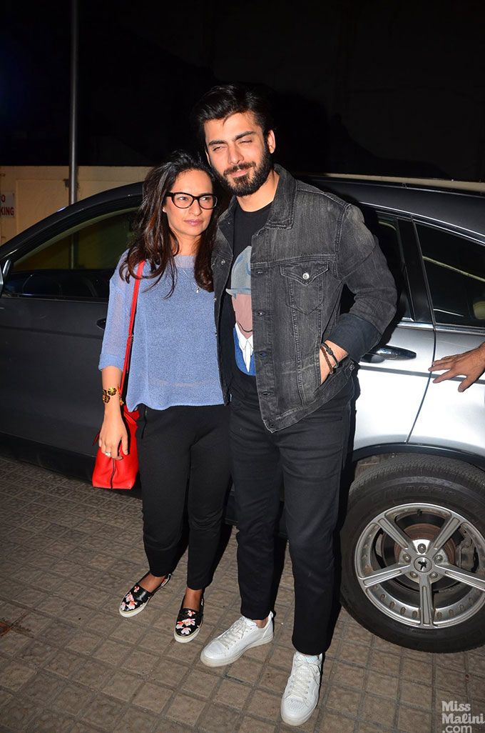 Photos: Fawad Khan & Wife Sadaf Khan Looked So Cute At The Kapoor & Sons Screening