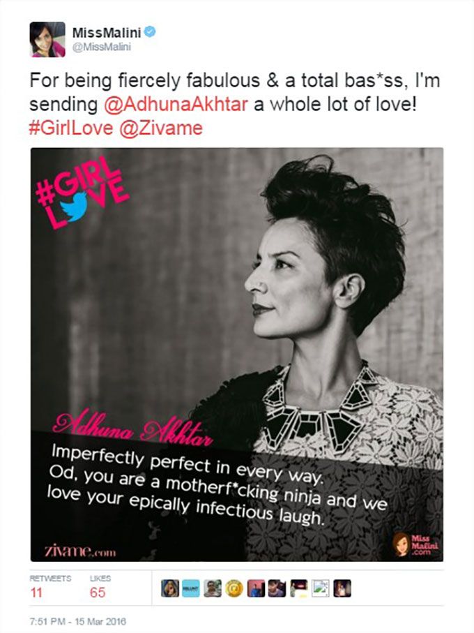 #GirlLove for Adhuna Akhtar