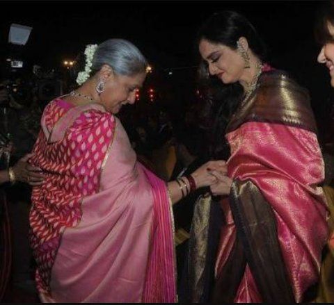 Jaya Bachchan and Rekha | Source: Twitter |