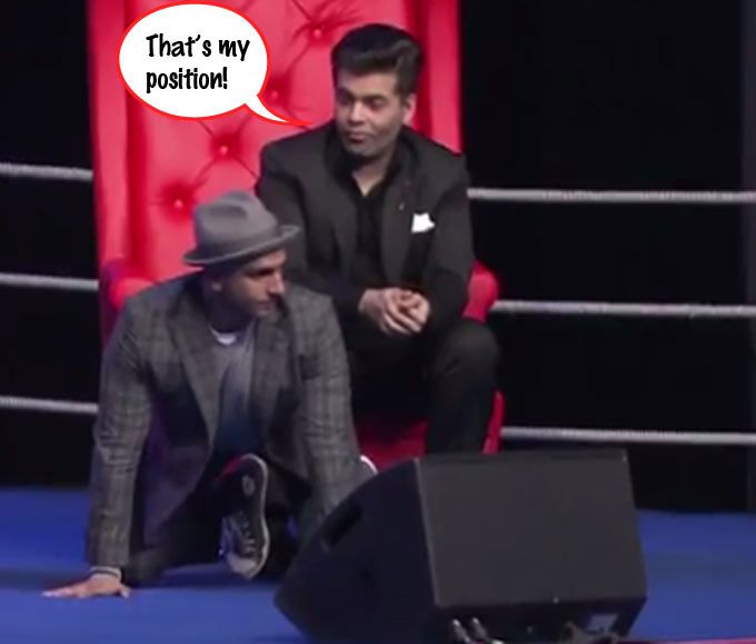 Karan Johar and Ranveer Singh