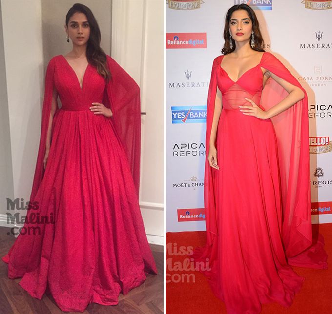Who Wore It Better? Sonam Kapoor & Aditi Rao Hydari Have More Than This Dress In Common!