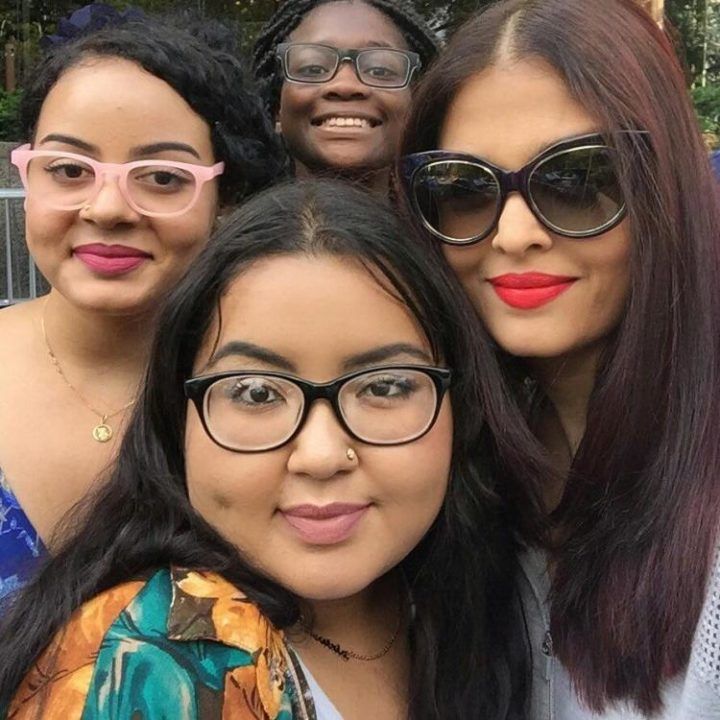 Aishwarya Rai Bachchan with her fans | Source: Instagram |