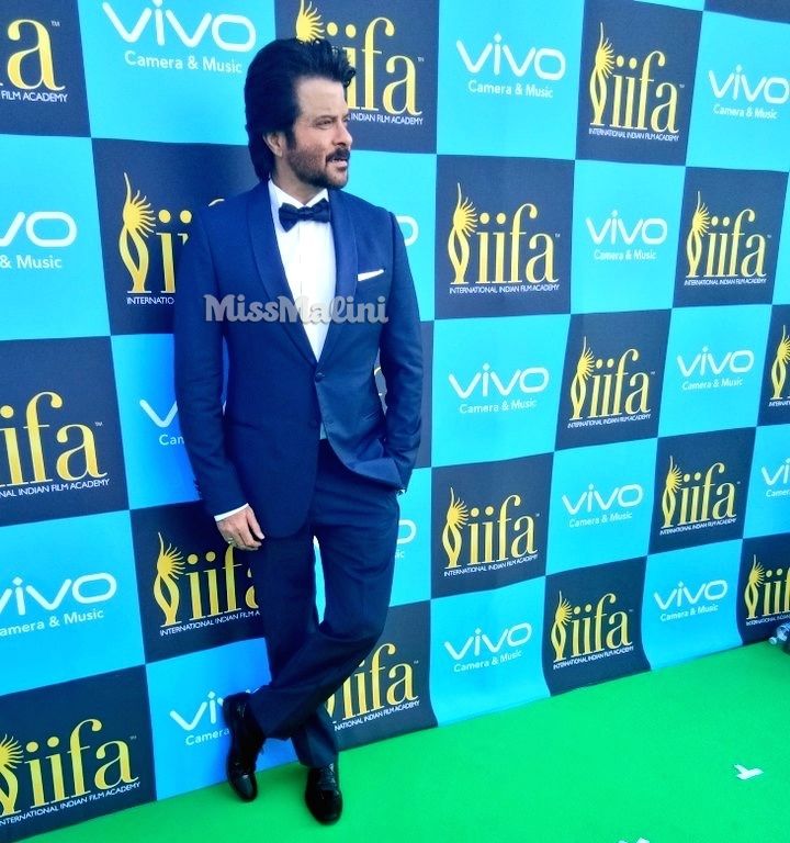 Anil Kapoor in Giorgio Armani, Saint Laurent, Alexander McQueen and Dior Homme at the 2017 IIFA Awards