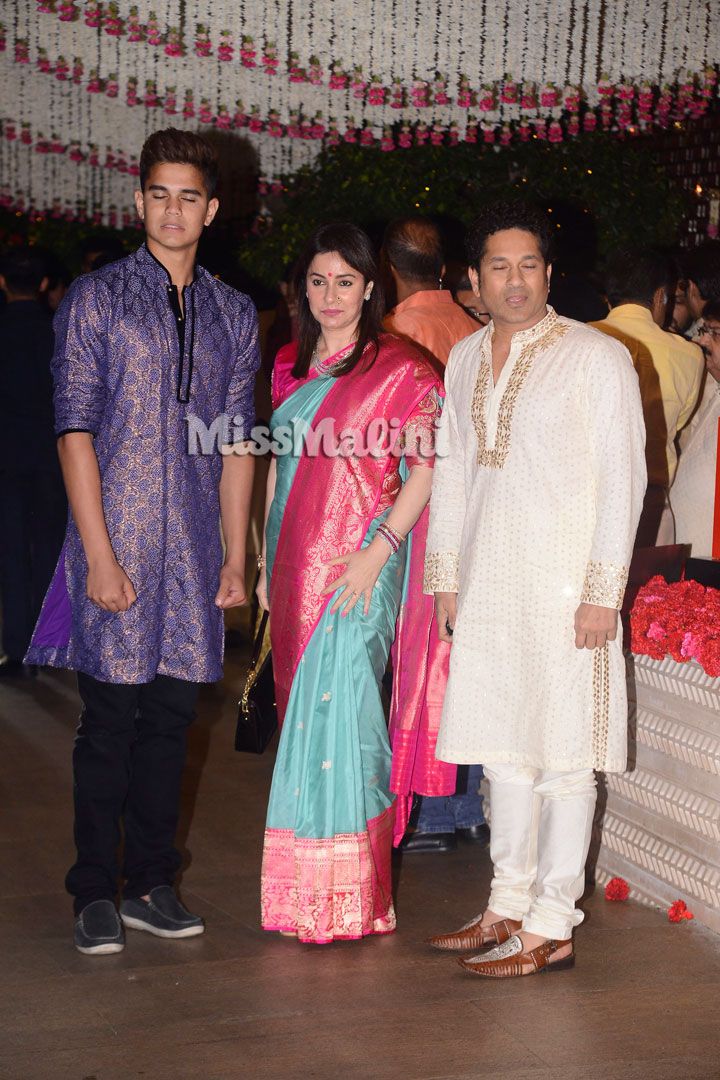Arjun, Anjali and Sachin Tendulkar