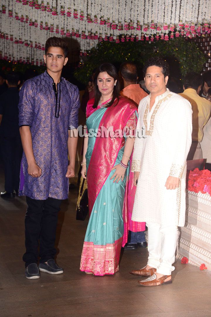 Arjun, Anjali and Sachin Tendulkar
