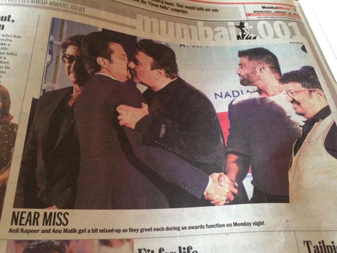 Anu Malik, Anil Kapoor, Suneil Shetty (Source: Mumbai Mirror)