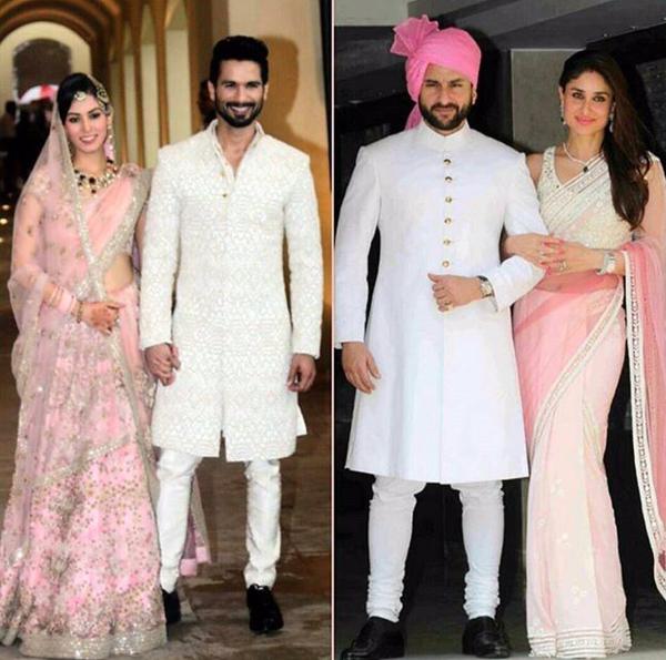 Shahid and Mira, Saif and Kareena | Source: Twitter |