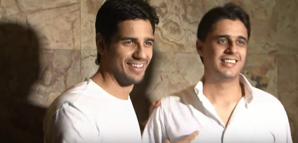 Sidharth Malhotra with his brother | Source: Twitter |
