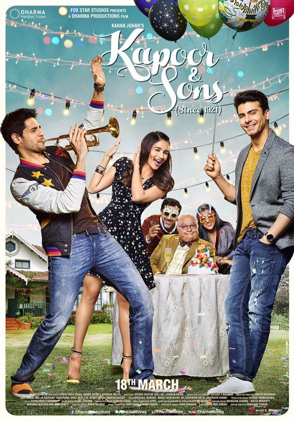 The First Poster Of Kapoor & Sons Is So Colourful And Cute!