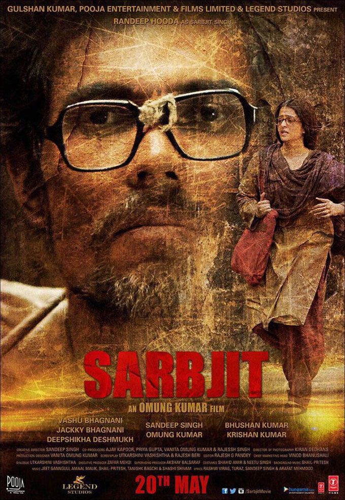 Aishwarya Rai Bachchan &#038; Randeep Hooda Look So Intense On Sarbjit’s Poster Together!
