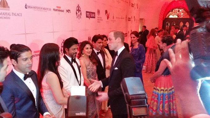 Prince William, Shah Rukh Khan and Aishwarya Rai Bachchan