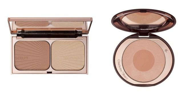 Charlotte Tilbury Filmstar Bronze & Glow and Cheek To Chic Blush In 'First Love' (Source: Charlotte Tilbury)