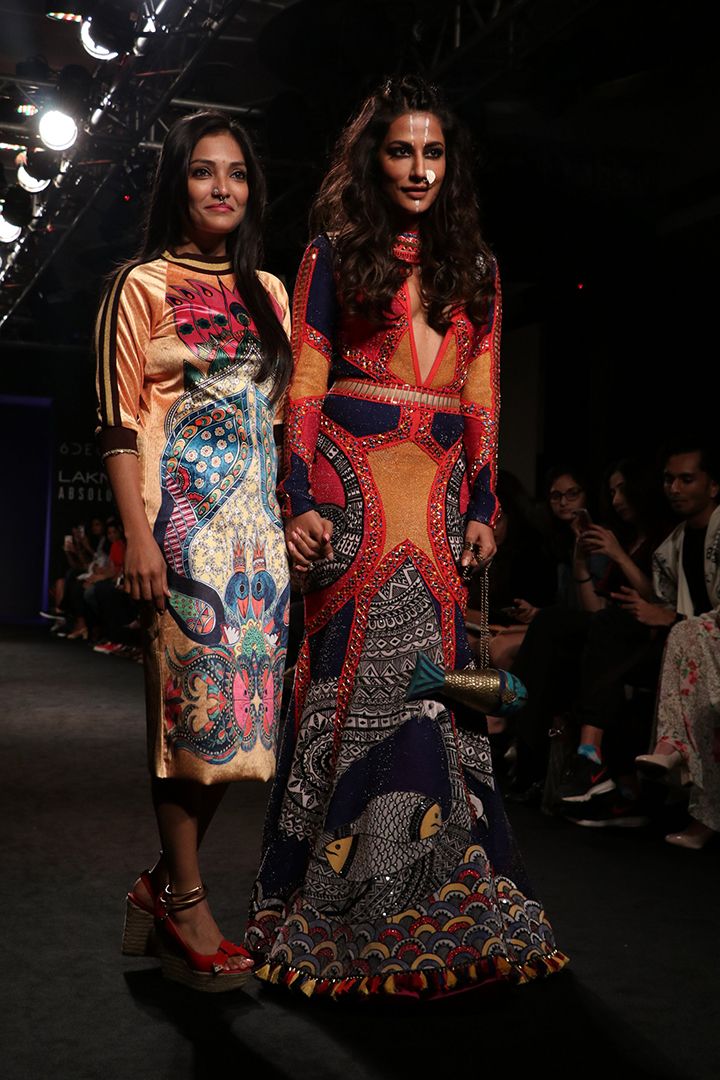Chitrangada Singh and Neha Agarwal at Lakme Fashion Week Winter/Festive 2017