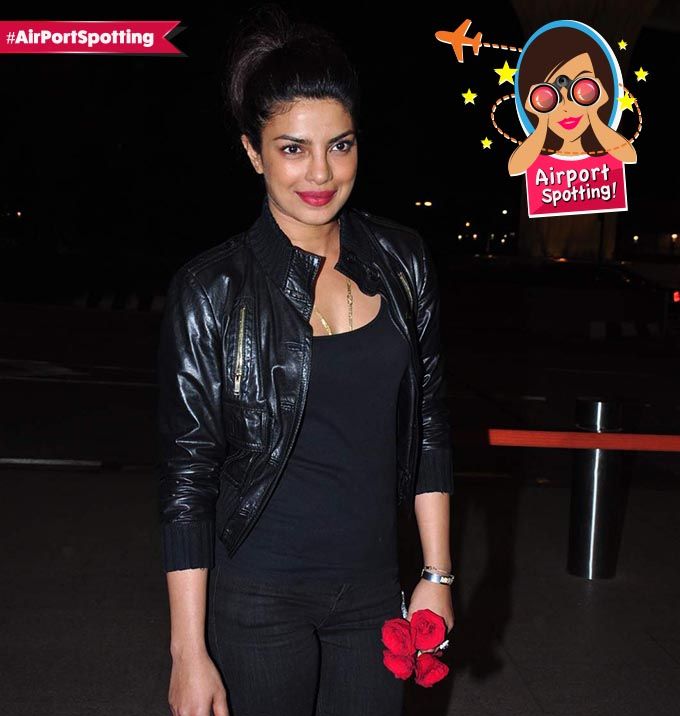 Airport Spotting: Priyanka Chopra, Radhika Apte & Ileana D’Cruz Do Black On Black