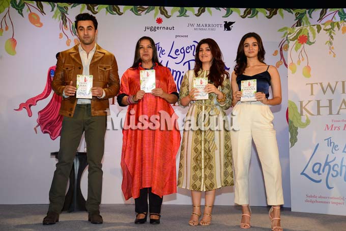 Ranbir Kapoor, Shabana Azmi, Twinkle Khanna, Alia Bhatt