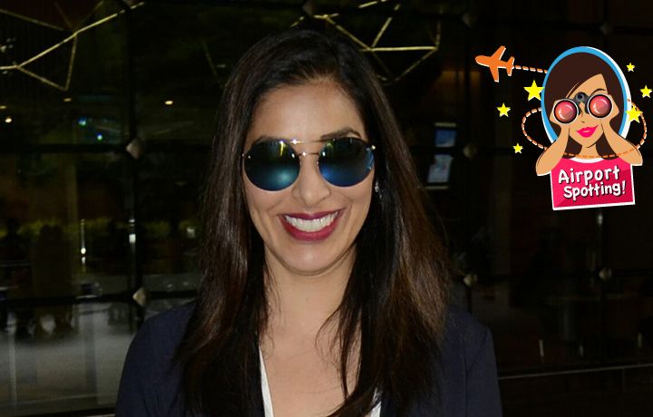 Sophie Chaudry Dials Up Her Denim Game At The Airport