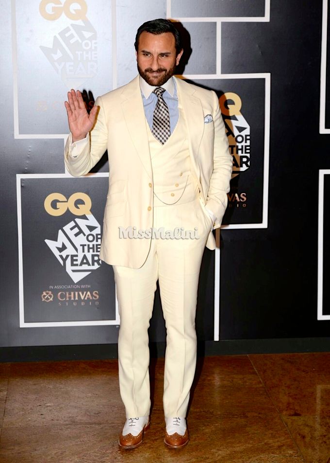 Saif Ali Khan at the GQ Men of the Year awards (Photo courtesy | Viral Bhayani)