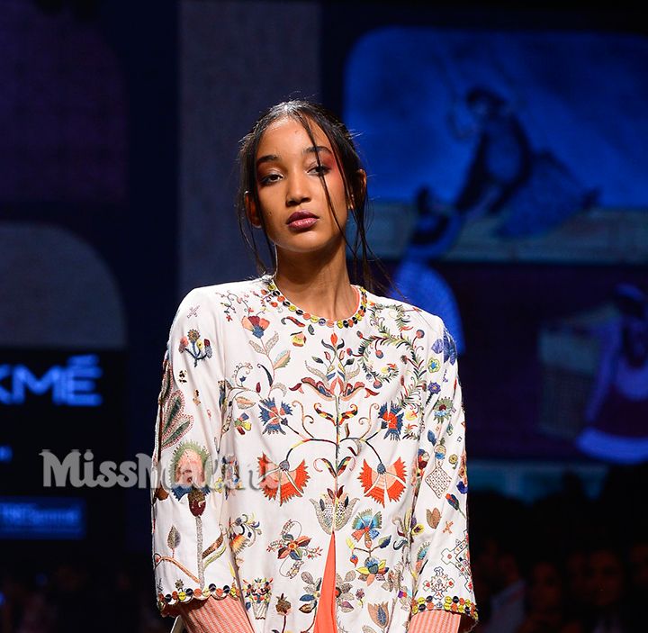 This Floral Appliqué Trend Was A Big Hit At LFW 2017