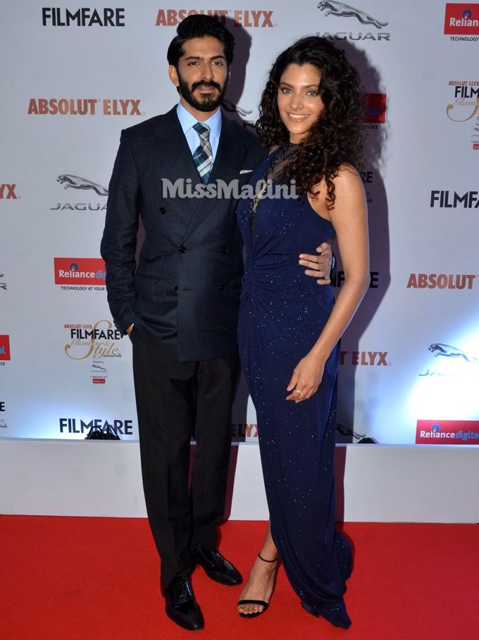 Harshvardhan Kapoor and Saiyami Kher at the 2016 Filmfare Glamour & Style Awards (Photo courtesy | Viral Bhayani)