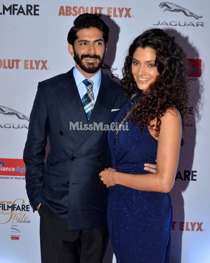 Harshvardhan Kapoor and Saiyami Kher at the 2016 Filmfare Glamour & Style Awards (Photo courtesy | Viral Bhayani)