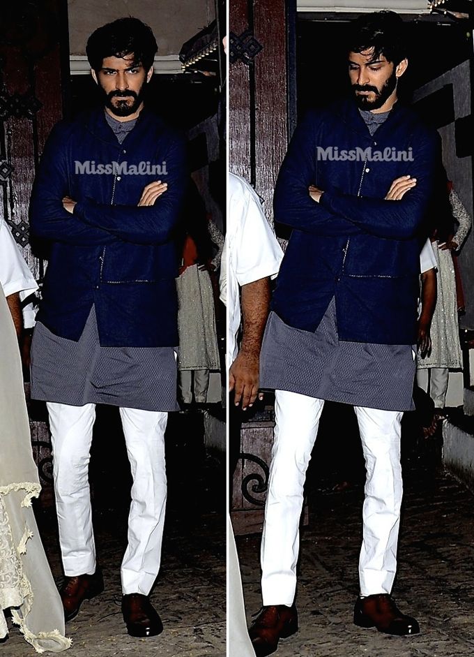 Harshvardhan Kapoor at Anil Kapoor’s Diwali party (Photo courtesy | Viral Bhayani)