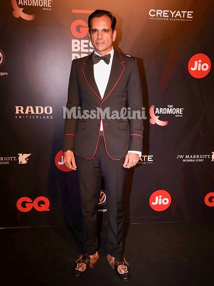 Chetan Jaikishan in Gucci at the 2017 GQ Best Dressed party (Photo courtesy | Viral Bhayani)