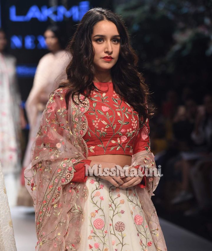 Shraddha Kapoor for Rahul Mishra at Lakme Fashion Week AW 17