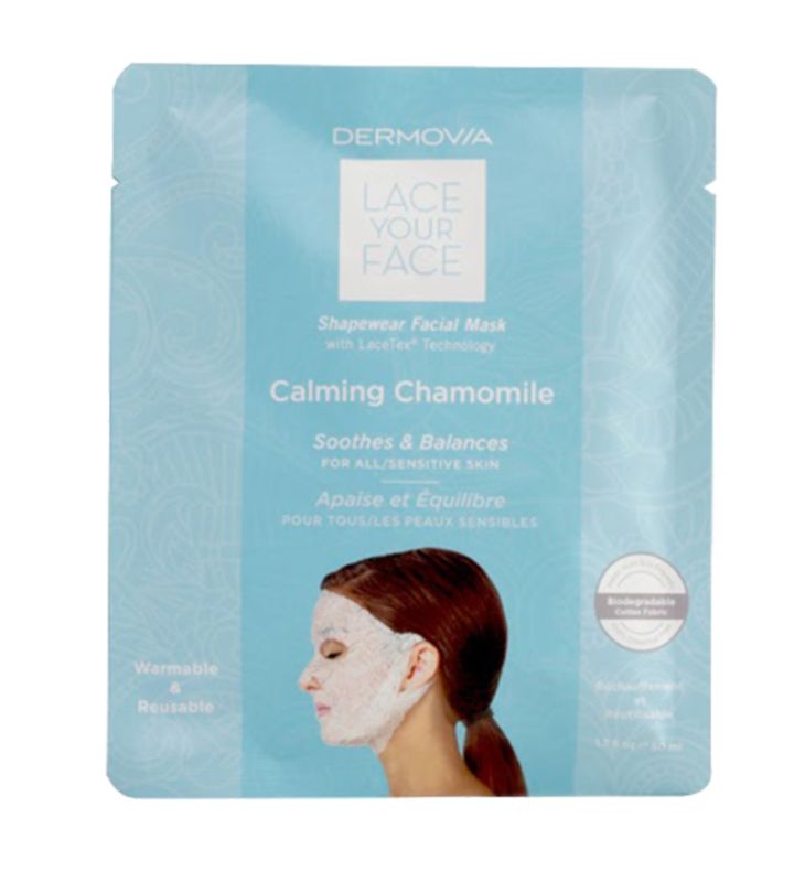 Dermovia Lace Your Face Chamomile Calming Compression Facial Mask | Source: Dermovia