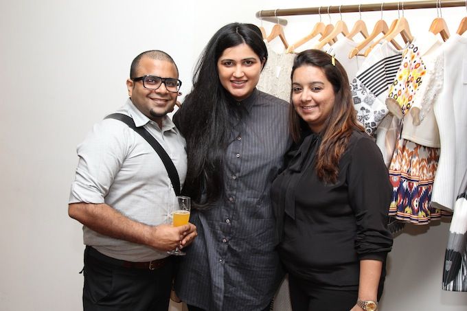 Designer Hemant & Nandita with Ragini Ahuja (IKAI) at Ensemble