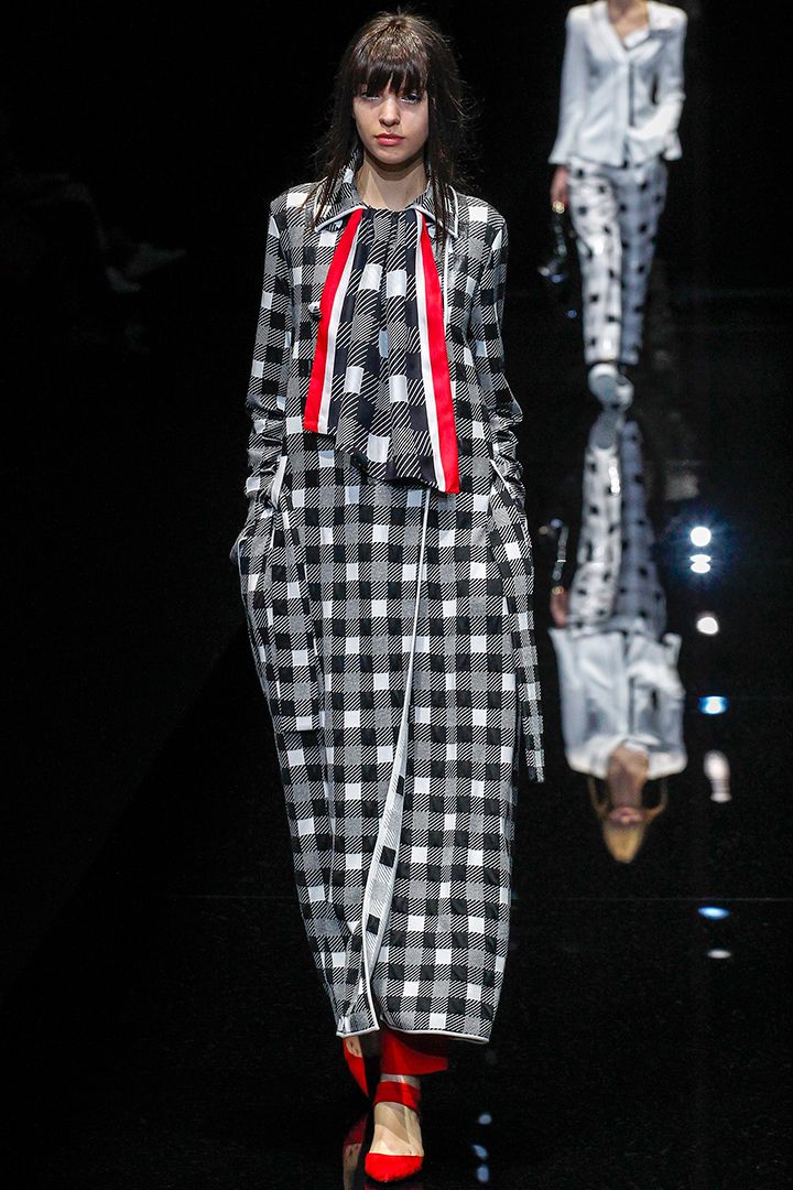 Emporio Armani at Milan Fashion Week AW17 | Image Source: voguerunway.com