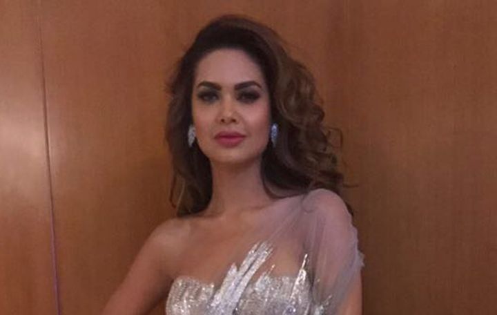 Esha Gupta Dons A Modern Sari That Can Easily Replace An Evening Gown