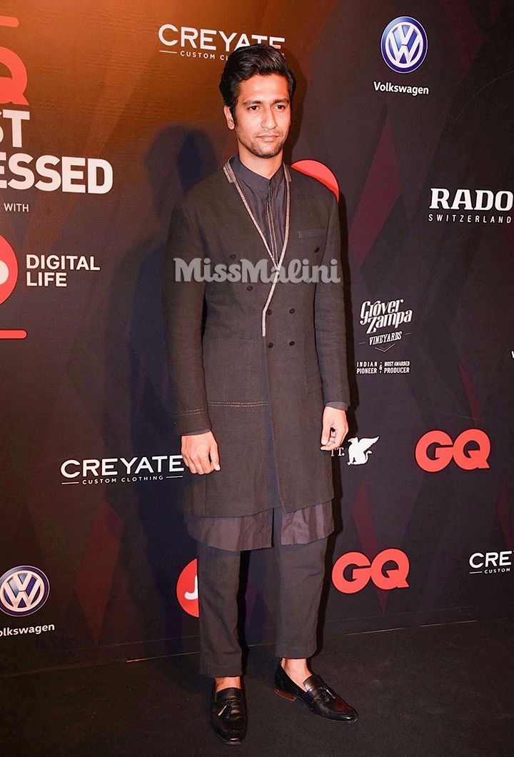 Vicky Kaushal in Antar-Agni at the 2017 GQ Best Dressed party (Photo courtesy | Viral Bhayani)
