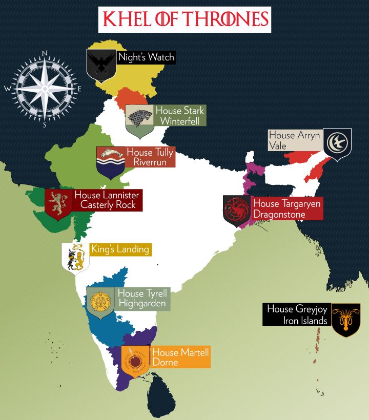 If The Houses From ‘Game of Thrones’ Were Indian States, This Is What They’d Be