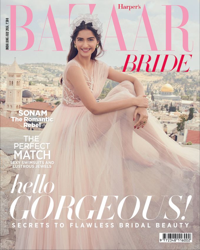 Sonam Kapoor Harper's Bazaar Bride Cover