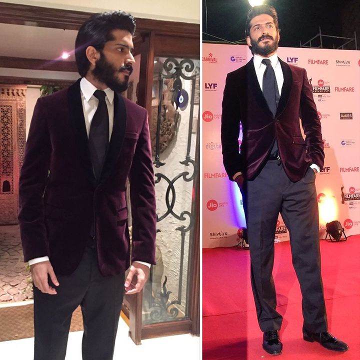 Harshvardhan Kapoor in Ermenegildo Zegna, Brioni and Dior Homme at the 2017 Filmfare Awards