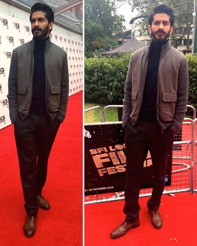 Harshvardhan Kapoor in Corneliani, Ermenegildo Zegna, Salvatore Ferragamo and H by Hudson during the Mirzya promotions at the 60th BFI London Film Festival (Photo courtesy | Abhilasha Devnani)