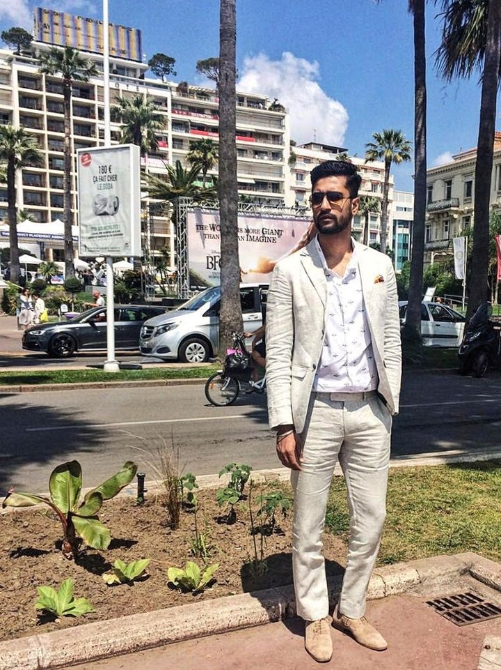 Vicky Kaushal in ZZegna S/S’16, AT by Anasha Thakkar and Christian Louboutin at the 2016 Cannes Film Festival (Photo courtesy | Lovedeep Gulyani)