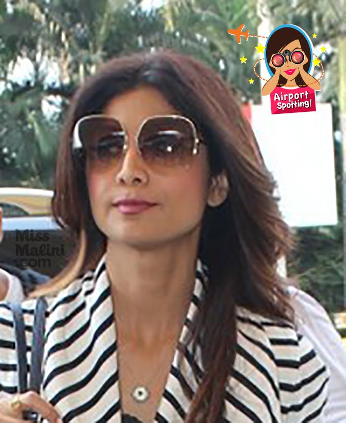 Airport Spotting: Shilpa Shetty Tries Two Hot Trends Together &#038; Pulls It Off!
