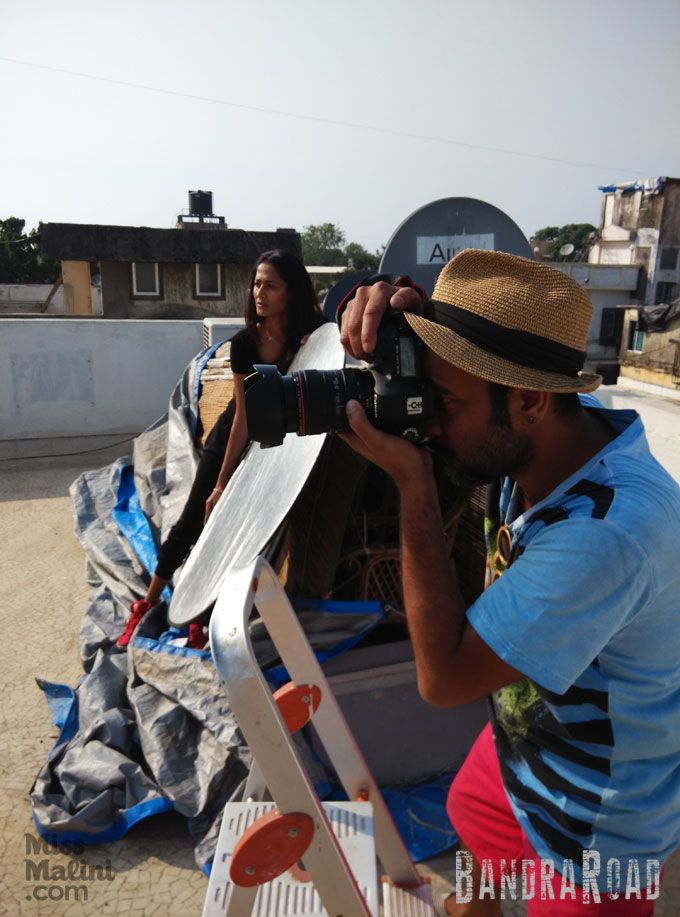 Shahid Dattawal shoots while Surelee makes sure the details are covered.