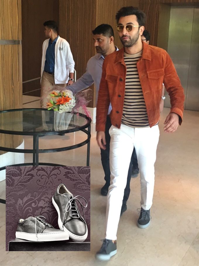 Ranbir Kapoor in Andrea Pompilio, Avant Toi and Ylati Footwear for Ae Dil Hai Mushkil promotions (Photo courtesy | Vainglorious)