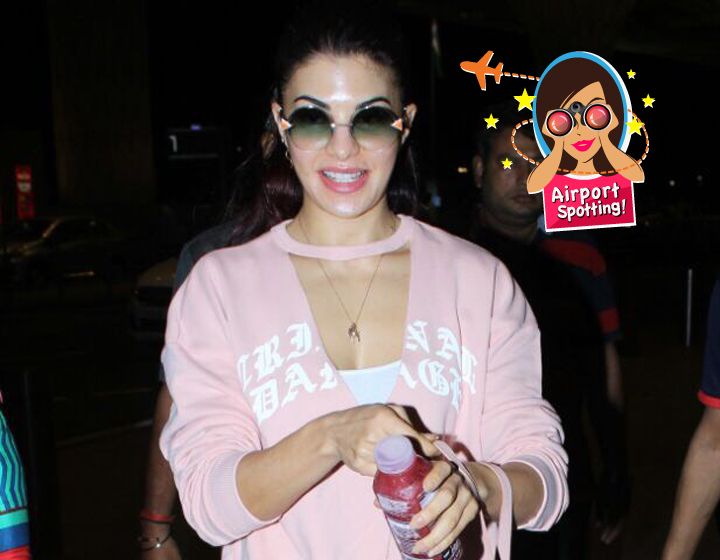 We’re Addicted To Jacqueline Fernandez’s Pink Airport Style