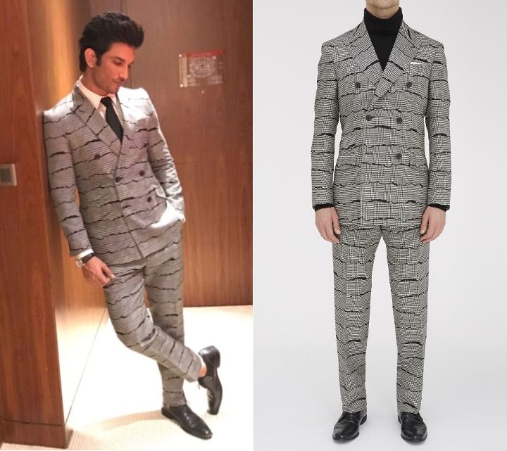 Sushant Singh Rajput in Turnbull & Asser Briston suit at the 2016 Masala! Awards (Photo courtesy | Vainglorious)