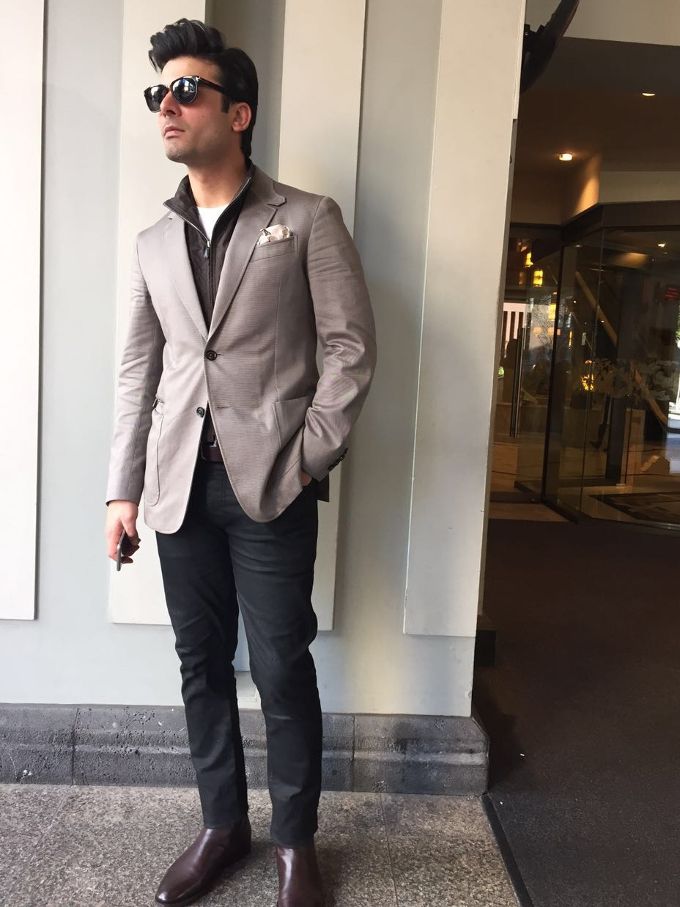 Fawad Khan in Zegna, Marks & Spencer, Canali, Lacquer Embassy, Giovani and Tom Ford for the 2016 Indian Film Festival, Melbourne press conference