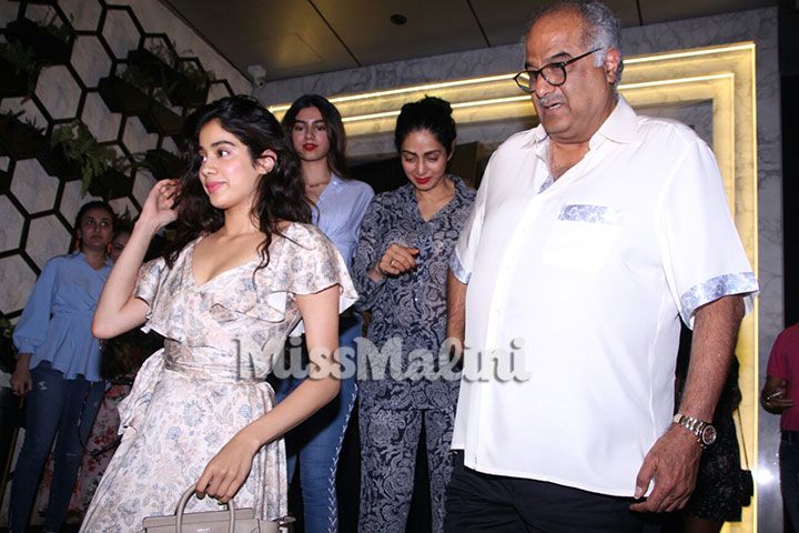 Sridevi, Boney, Jahnavi, Khushi Kapoor