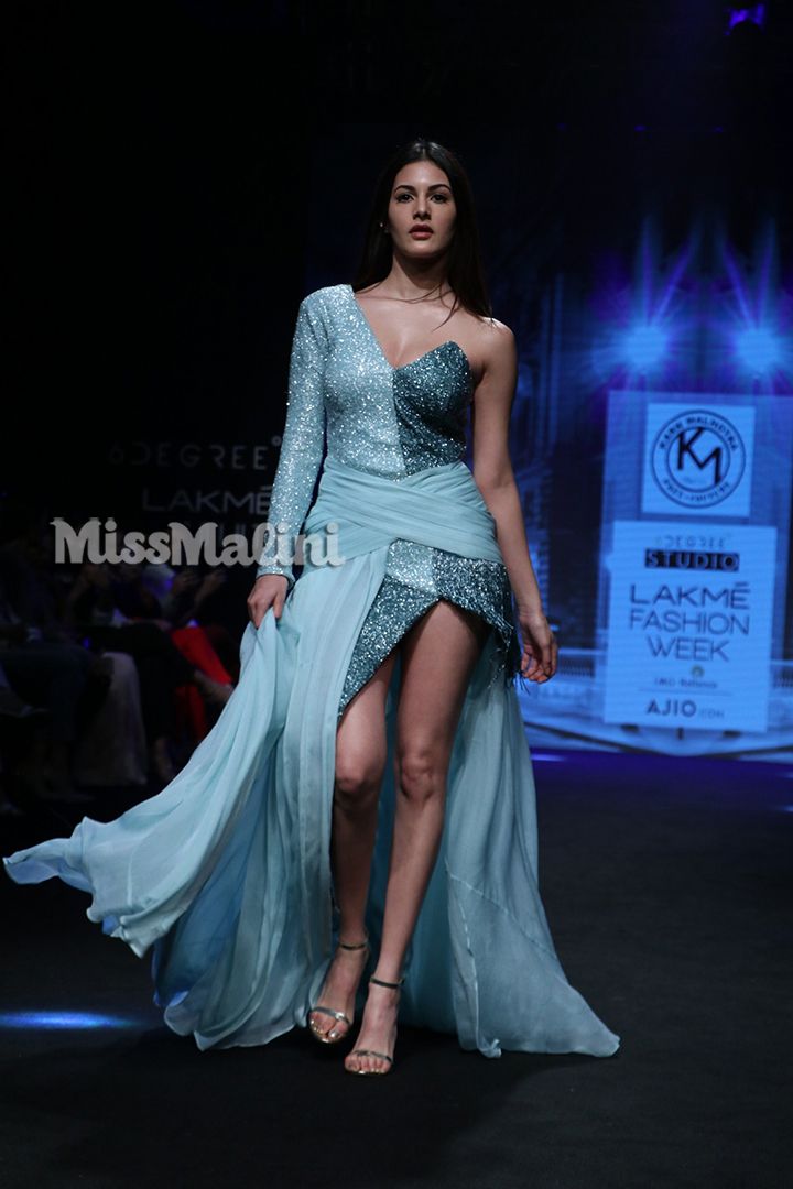 Amyra Dastur for Karn Malhotra at Lakme Fashion Week SR'17