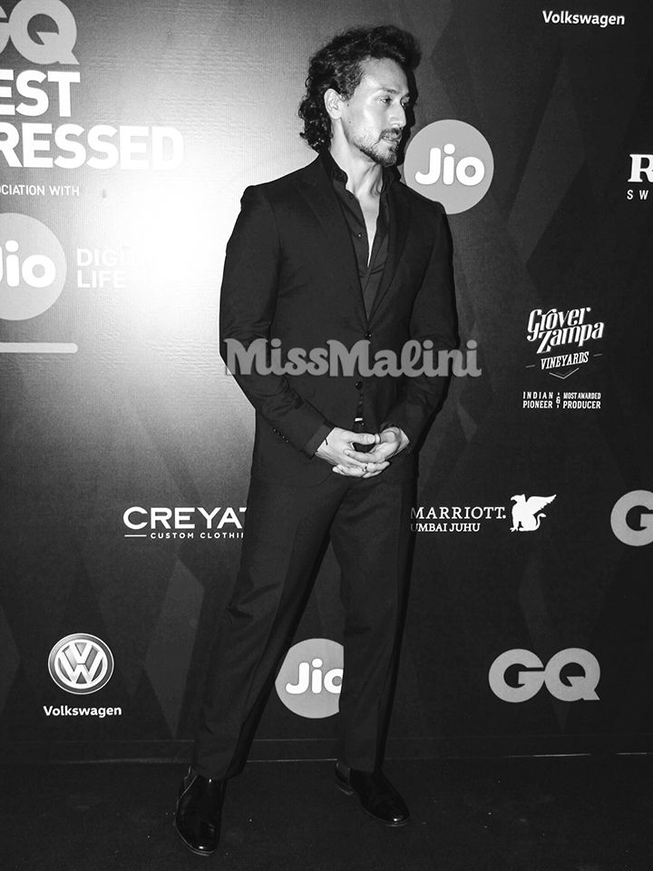 Tiger Shroff in Canali and Tod’s at the 2017 GQ Best Dressed party (Photo courtesy | Viral Bhayani)