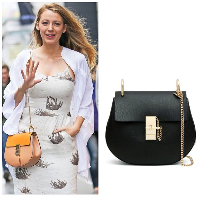 Chloe Drew Saddle Bag carried by Blake Lively 